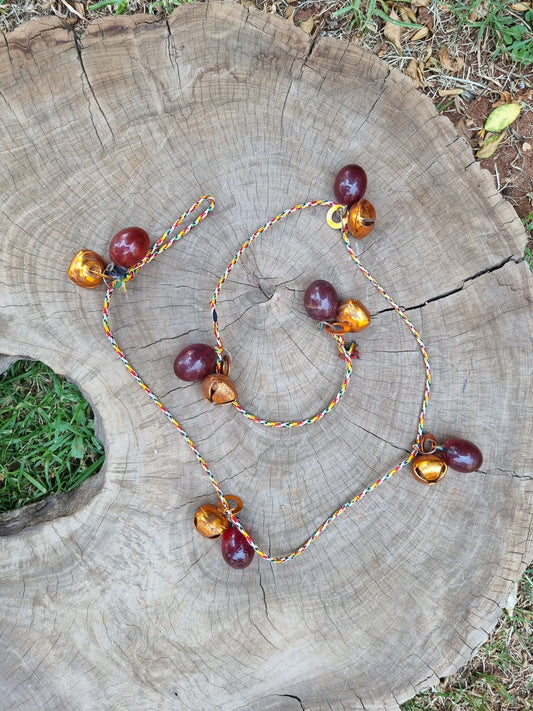 Brass/Glass Hanging Bells