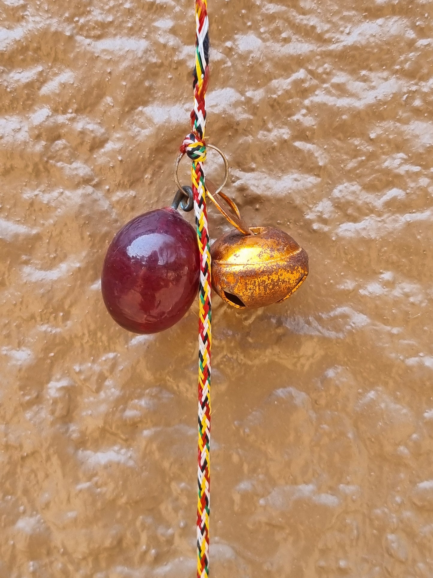 Brass/Glass Hanging Bells