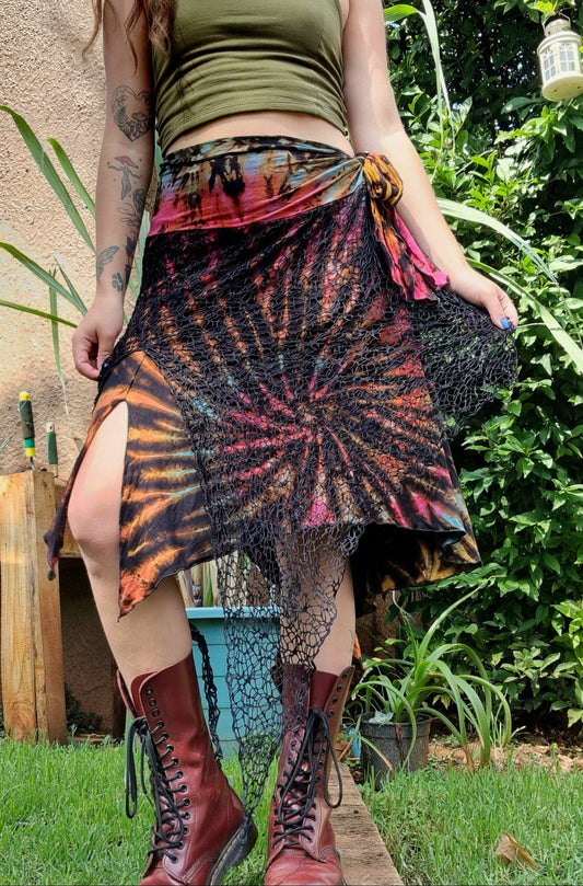 Mesh Midnight Cotton Skirt