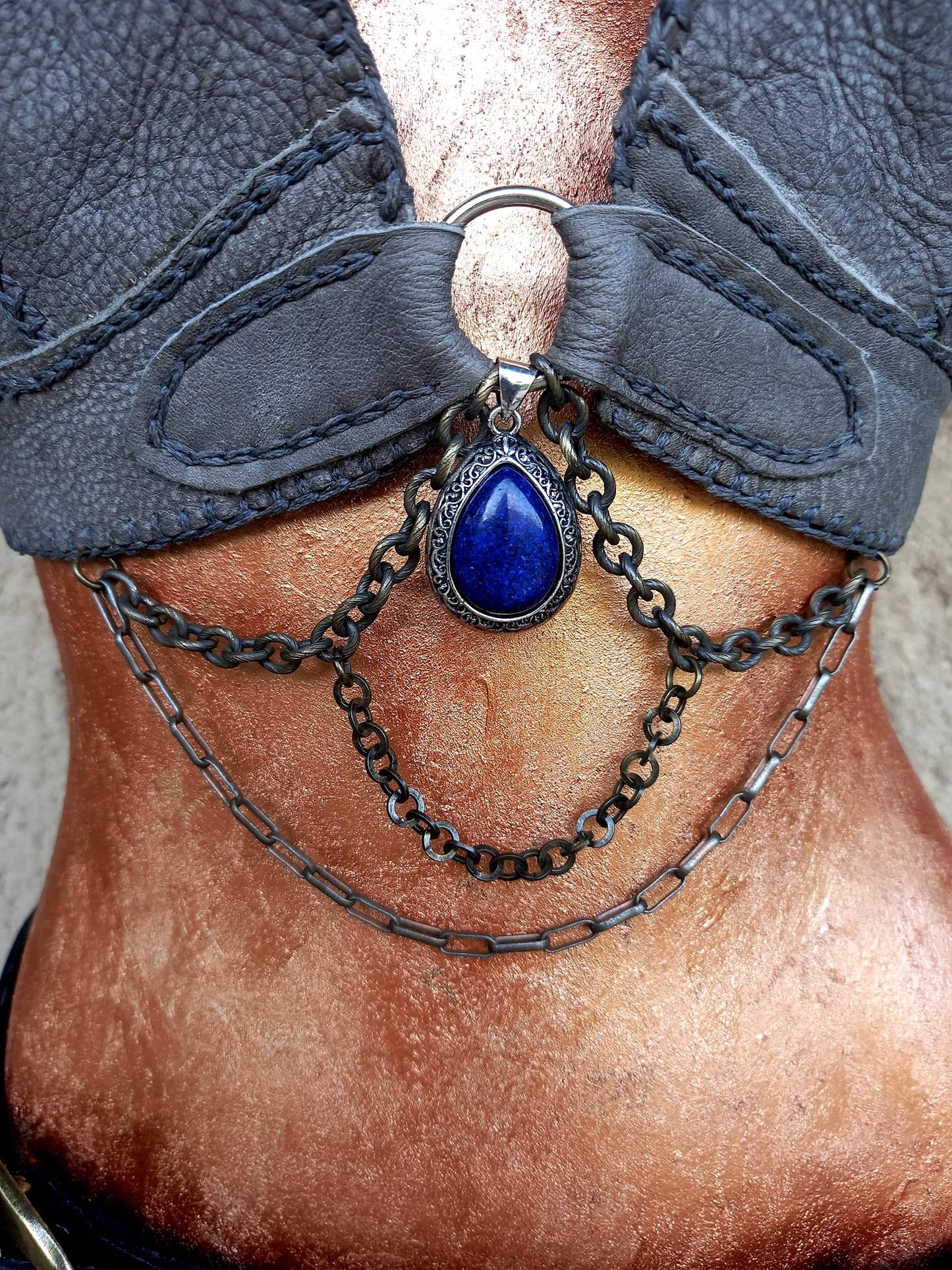 Rowan Warrior Leather Top
