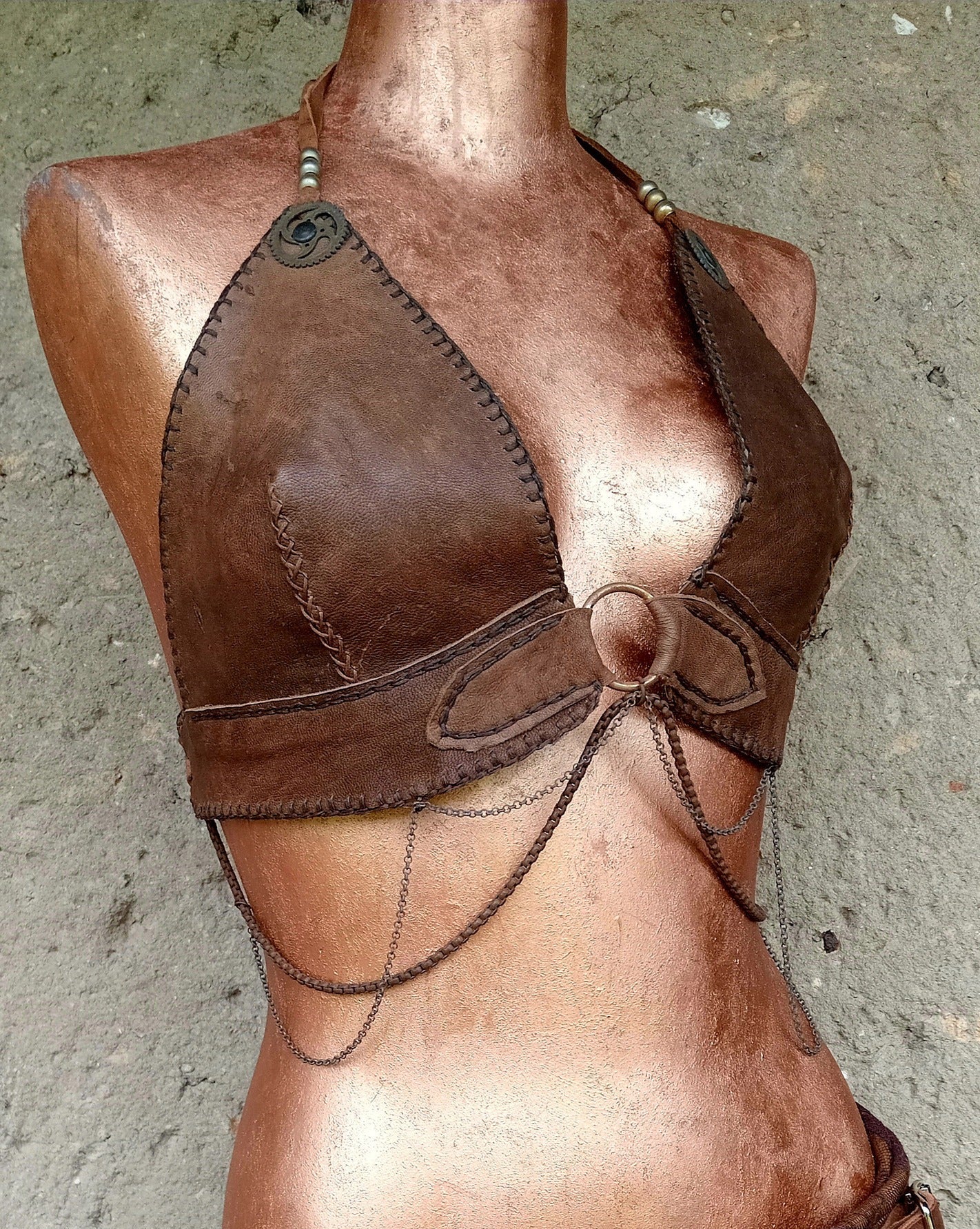 Waru Warrior Leather Top