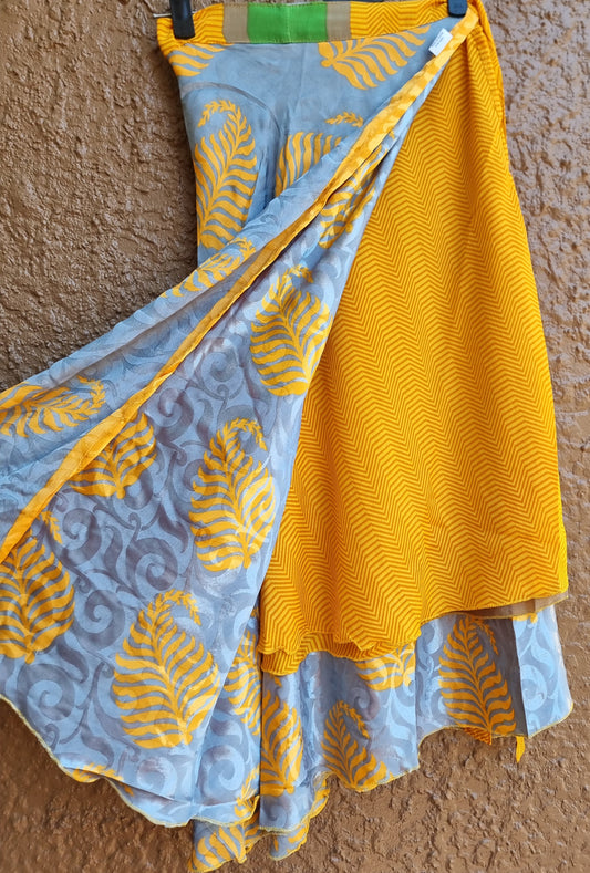 Sunflower Short Wrap Skirt