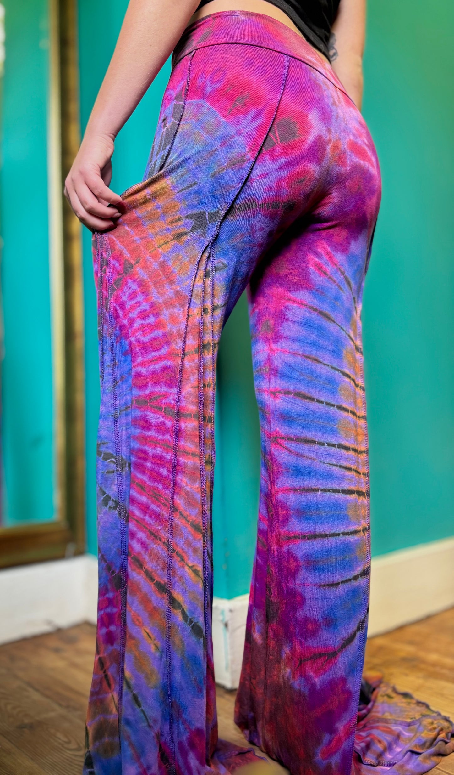 Tie-Dye Bell Bottom Pants