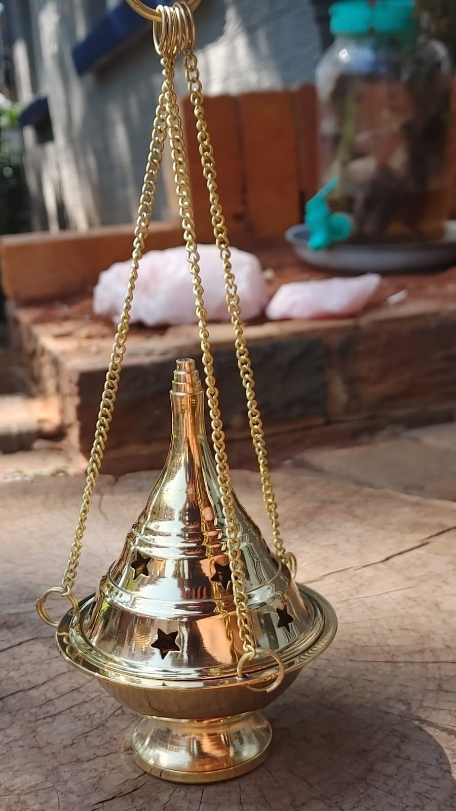 Brass Hanging Incense Holder