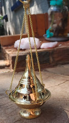 Brass Hanging Incense Holder