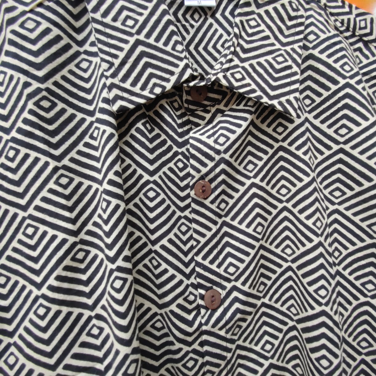 Mens Geometric Print Shirt- The Void