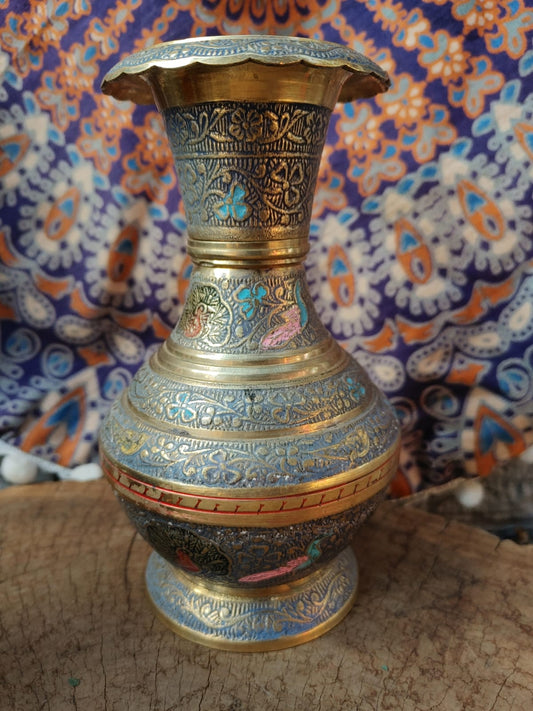 Oriental Hand Painted Vase