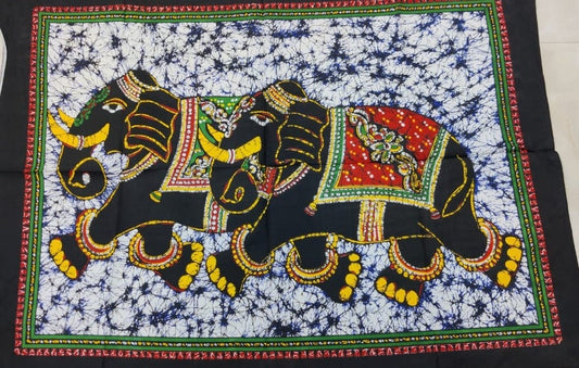 Indian Elephants Tapestry (Poster Size)