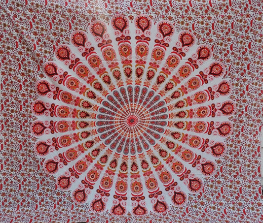 Pink Mandala Tapestry (Double Size)
