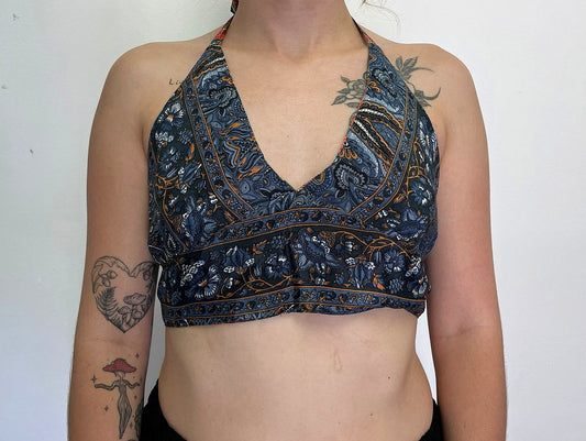 Reversible Silk Bralette Top