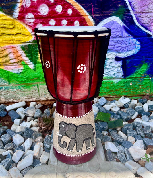 Sand Art Elephant Drum