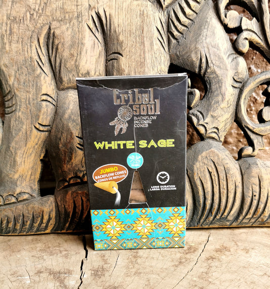 Tribal Soul White Sage Back Flow Incense Cones