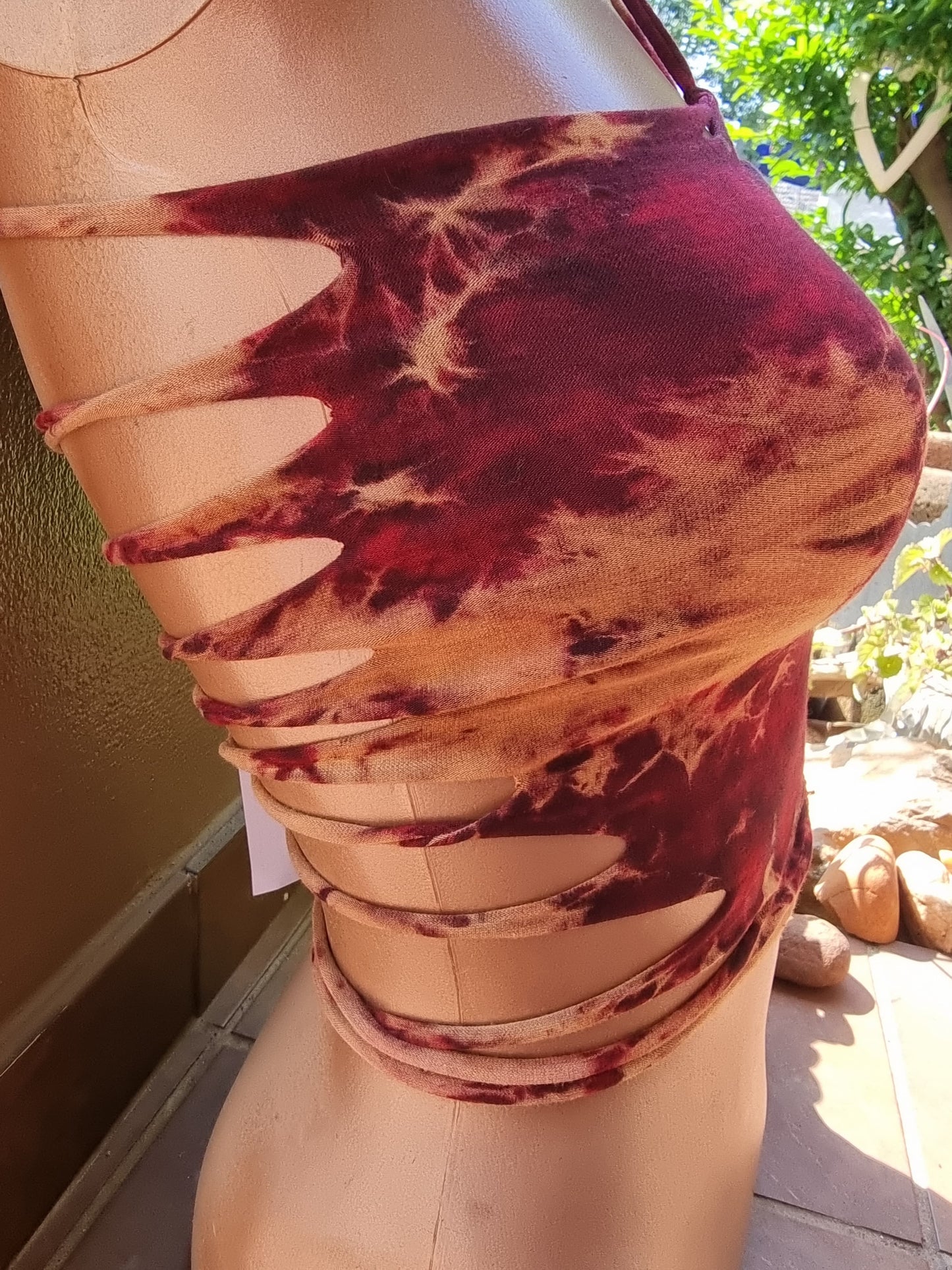 Distressed Tie Dye Top