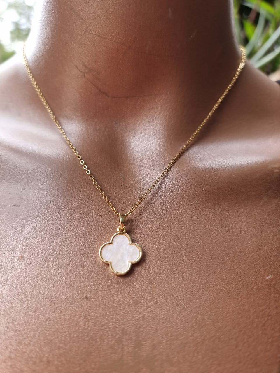 Pearl Clover Necklace