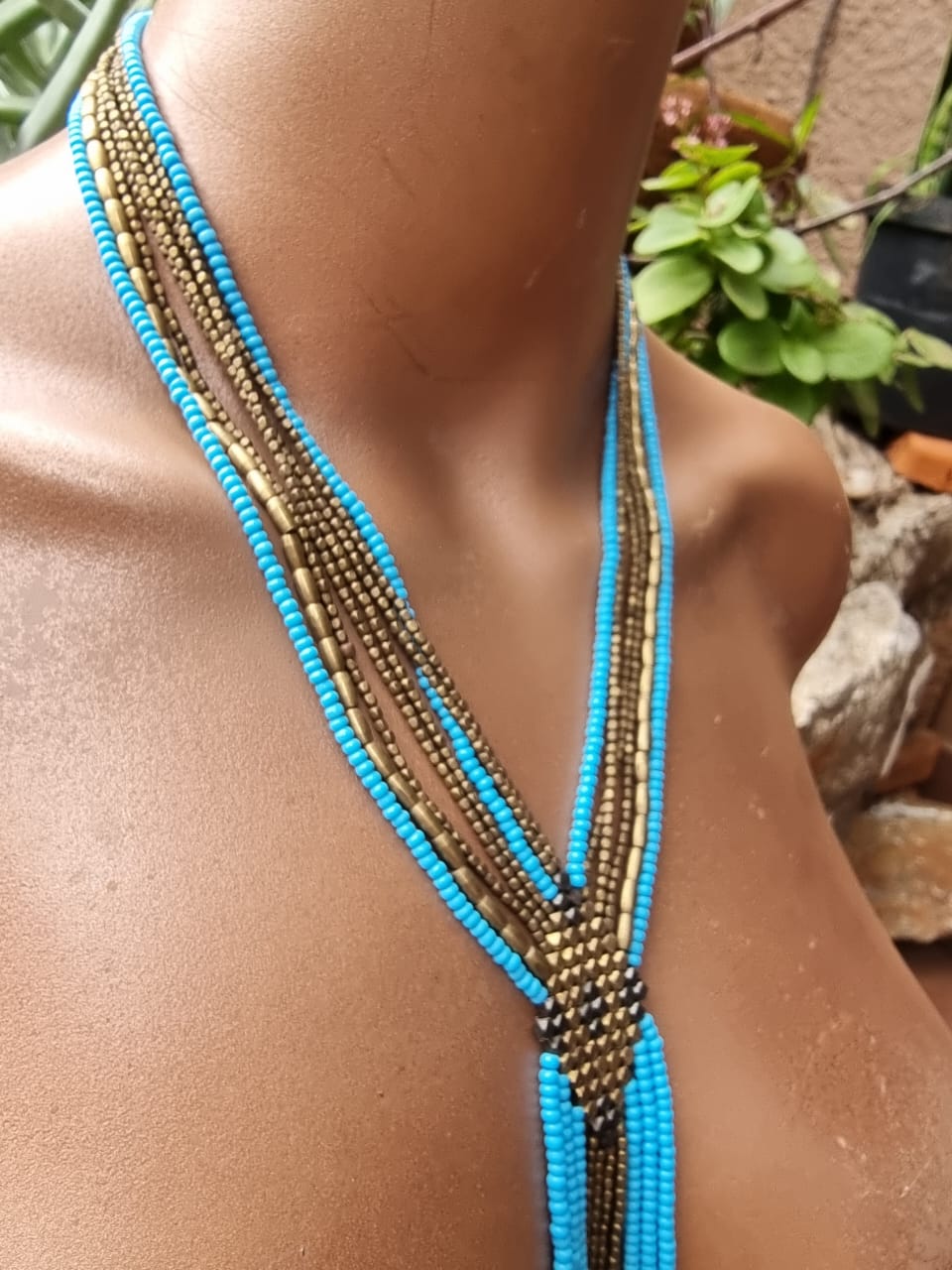 Cleopatra Brass Necklace
