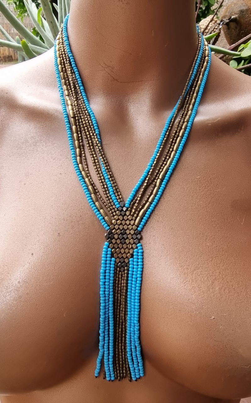 Cleopatra Brass Necklace