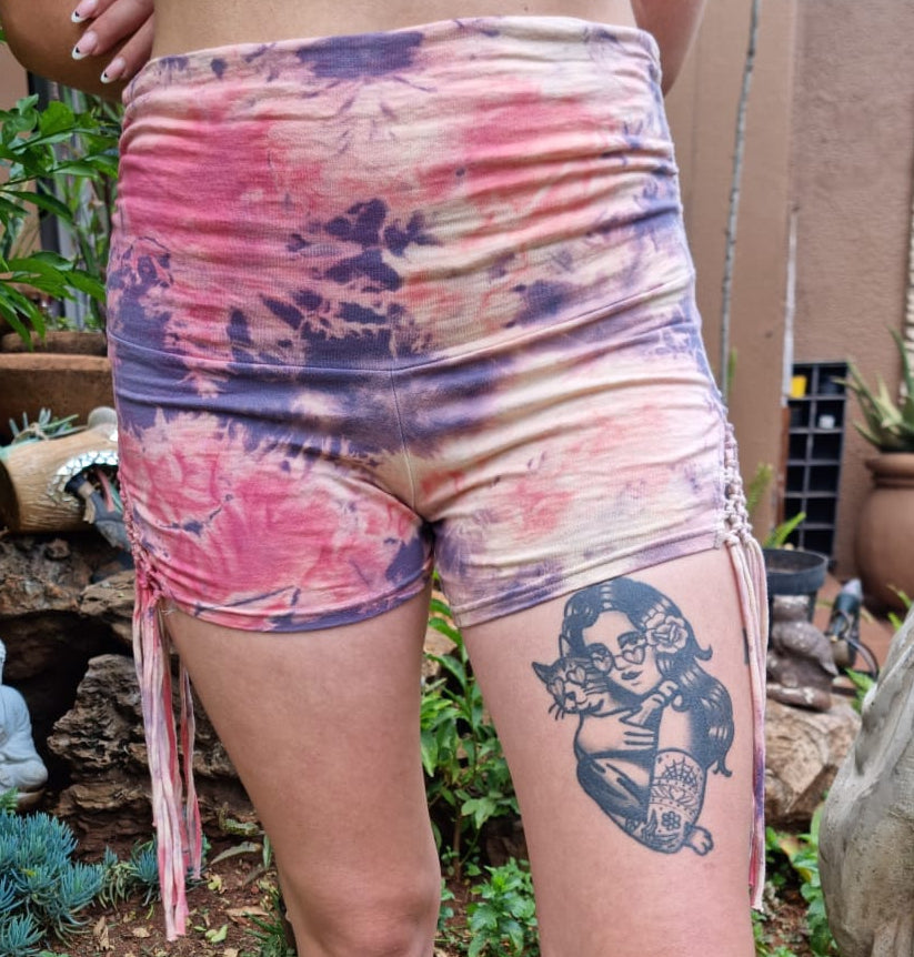 Mesh High Waisted Yoga Shorts