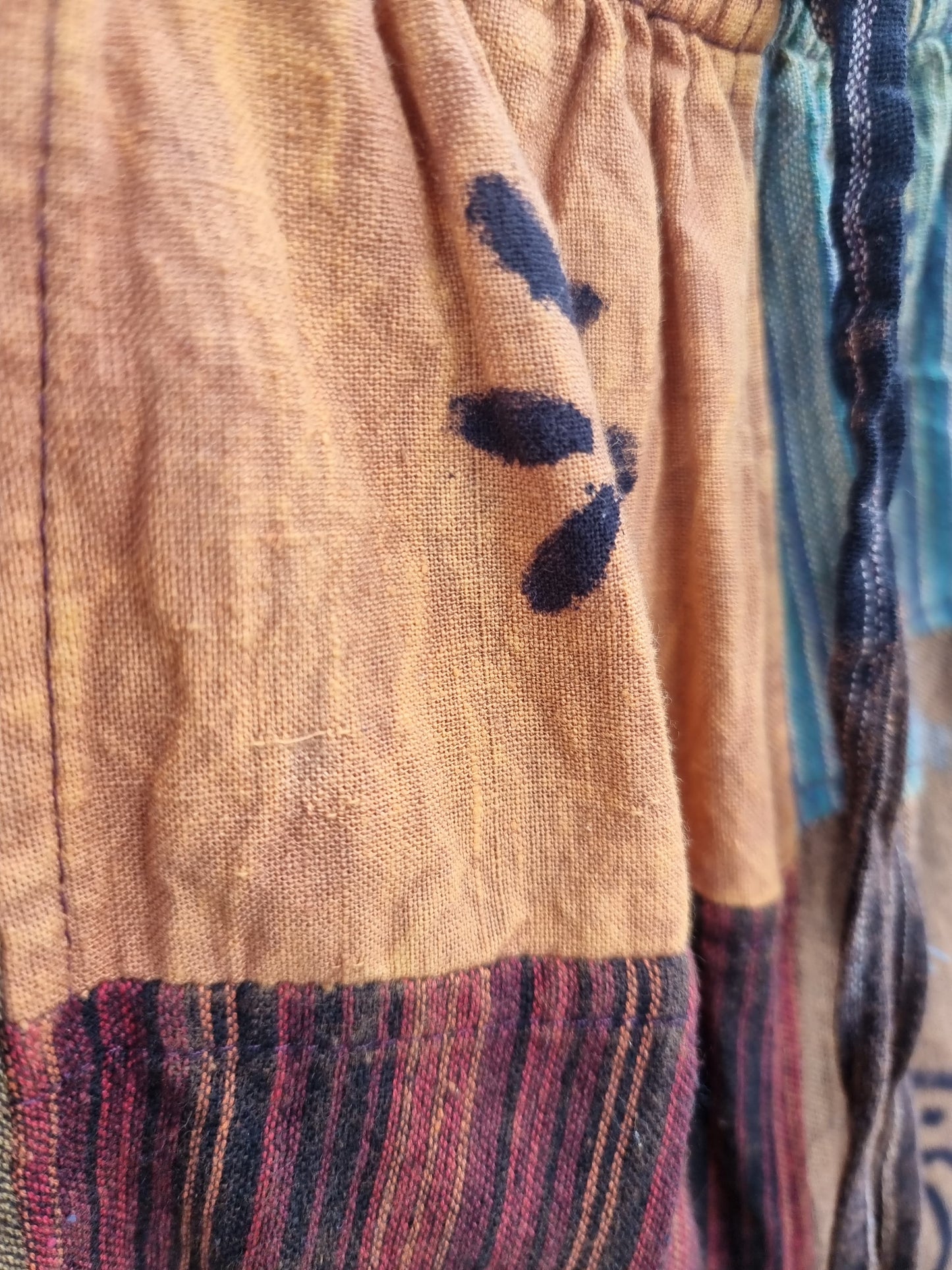 Cotton Patchwork Shorts