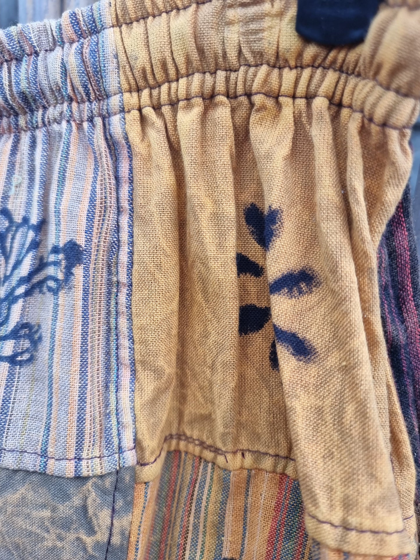 Cotton Patchwork Shorts