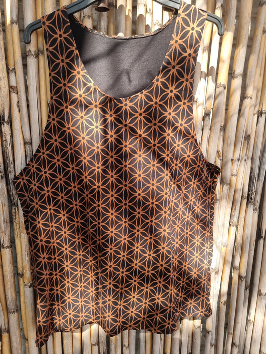 Sleeveless Geometric Tank Top