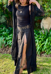 Cotton Mesh Kimono