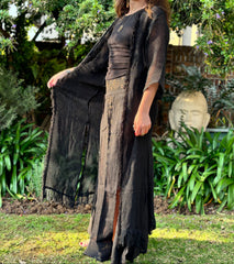 Cotton Mesh Kimono