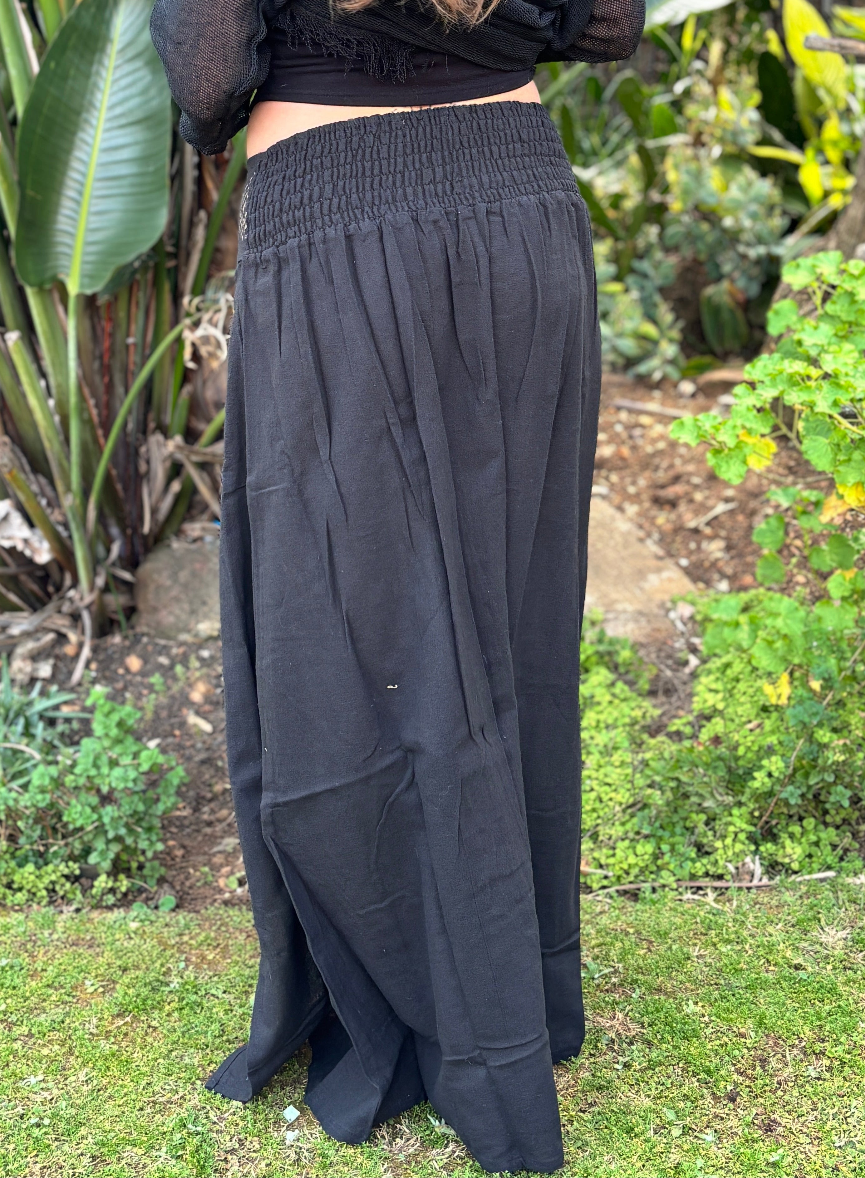 Cotton Slit Skirt