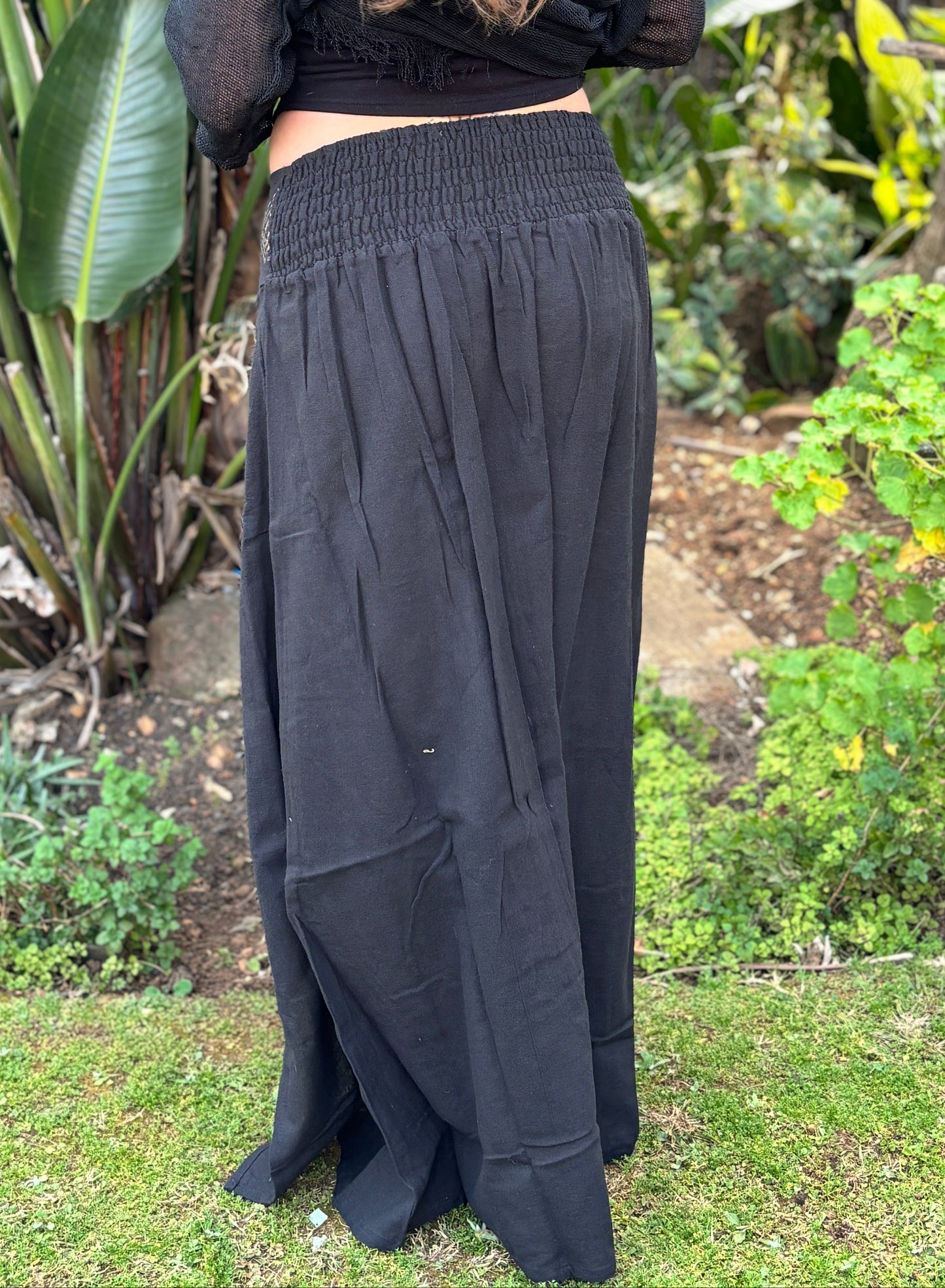 Cotton Slit Skirt