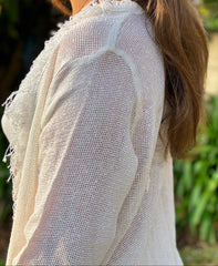 Cotton Mesh Kimono