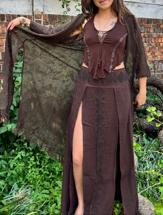 Cotton Mesh Kimono