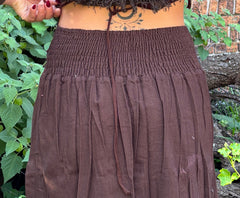 Cotton Slit Skirt