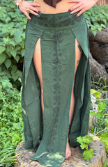 Cotton Slit Skirt