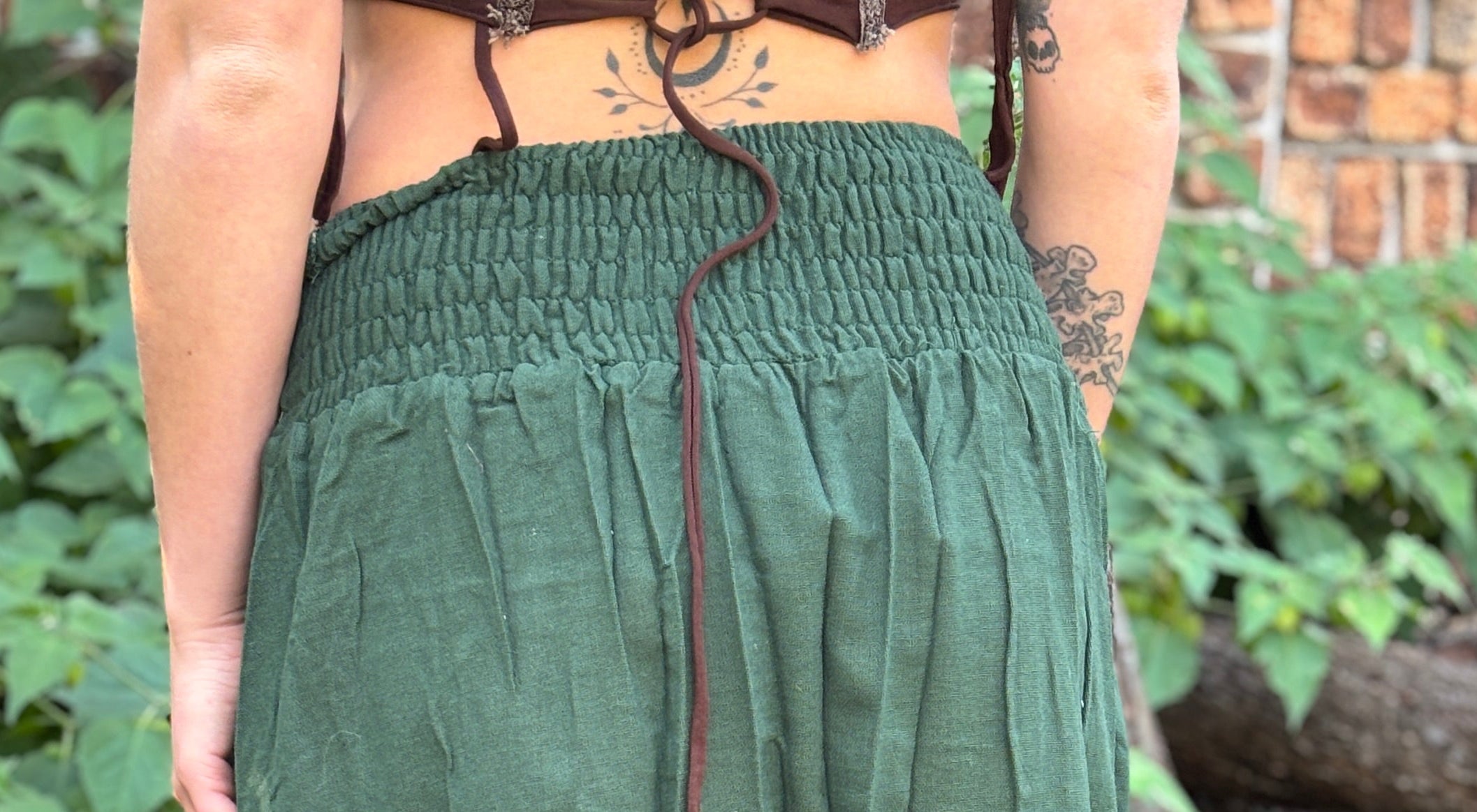 Cotton Slit Skirt