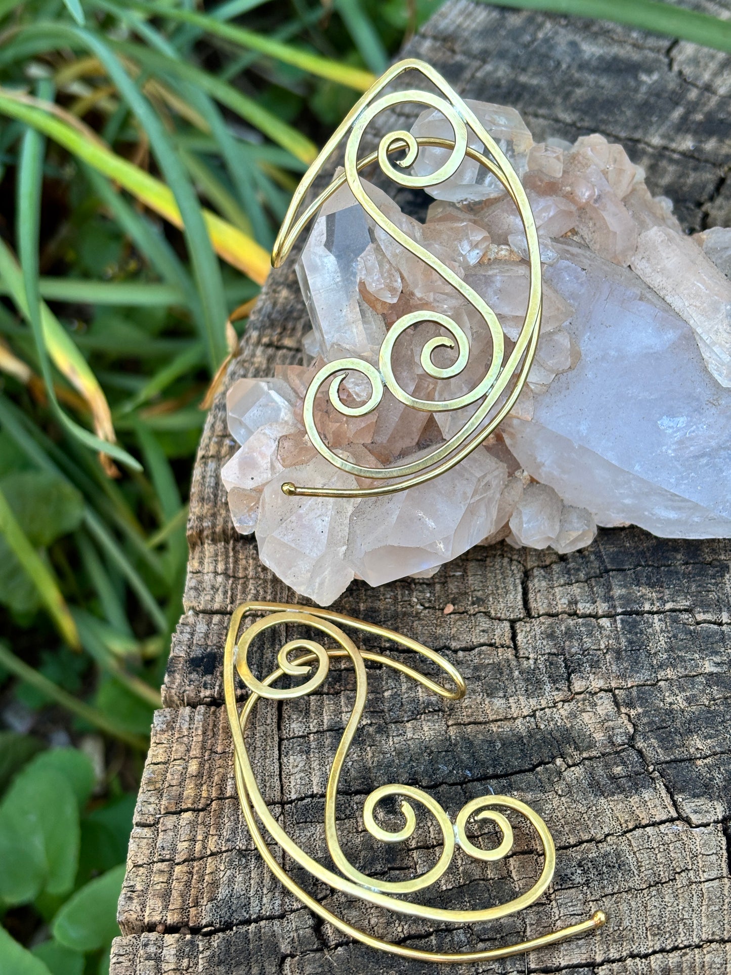 Brass Pixie Ear Cuffs