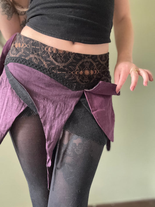 Sugar Plum Fairy Wrap Mini Skirt