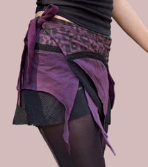 Leopards Light Fairy Wrap Mini Skirt