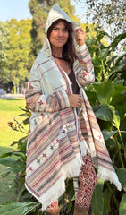 Hooded Wool Blanket Coat