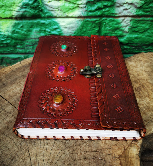 Gemstone Leather Journal