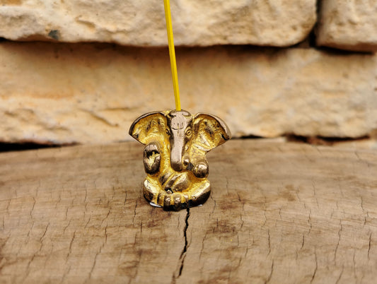 Brass Ganesha Incense Holder