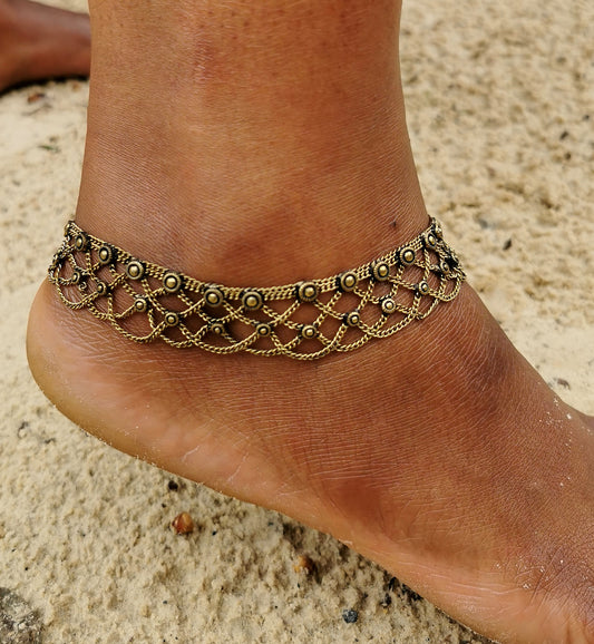 Layered Chain Anklet