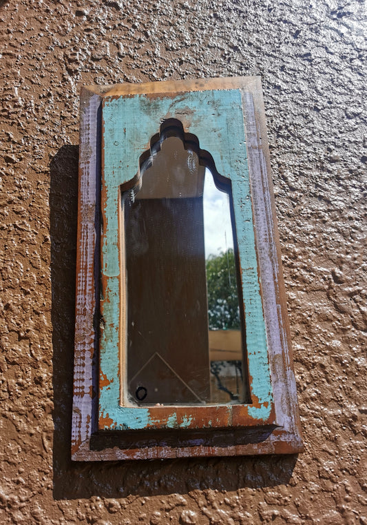 Distressed Wood Mirror