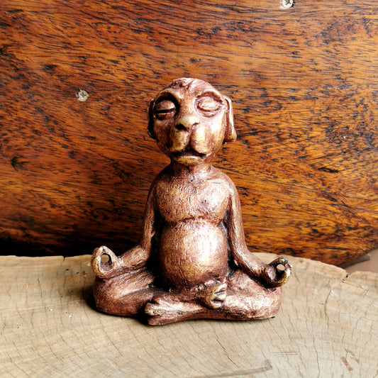 Meditating Dog Statue