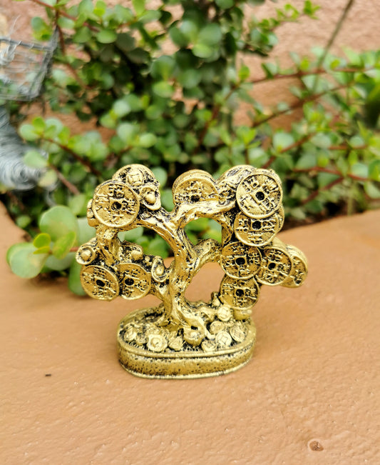 Golden Money Tree Statue