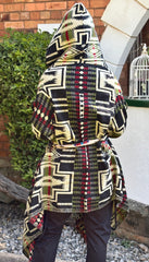 Hooded Woolen Blanket Coat