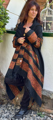 Hooded Wool Blanket Coat