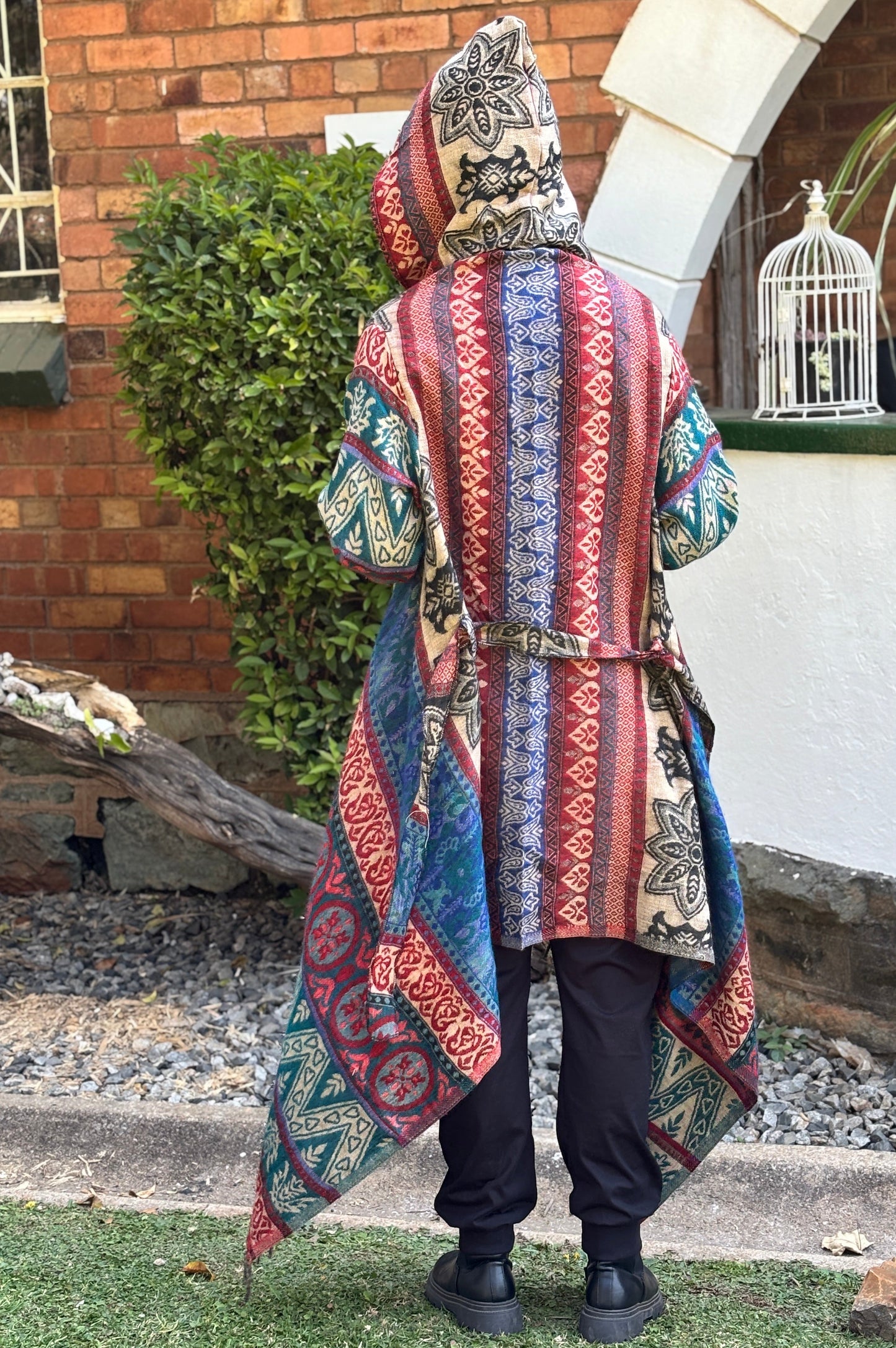 Hooded Pashmina Woolen Blanket Coat