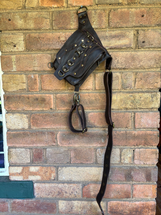 Leather Waist/Leg Satchel