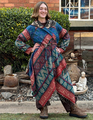 Hooded Pashmina Woolen Blanket Coat