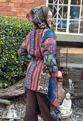 Hooded Pashmina Woolen Blanket Coat