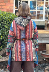 Hooded Pashmina Woolen Blanket Coat